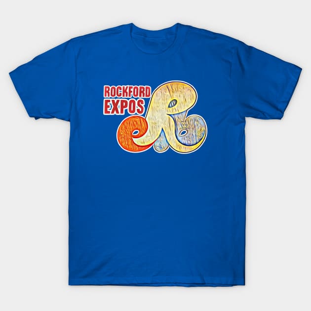 Rockford Expos Baseball T-Shirt by Kitta’s Shop